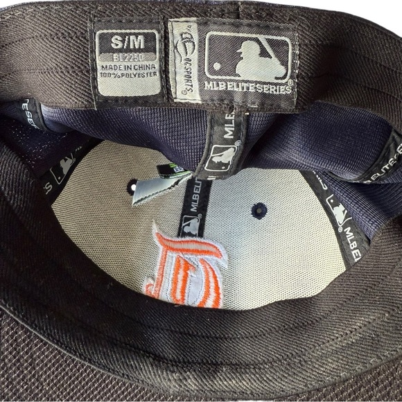 Cincinnati Red Stockings MLB Blue and Orange Logo Baseball Cap Hat Size S / M - Picture 8 of 9